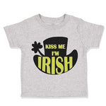 Toddler Clothes Kiss Me I'M Irish St Patrick's Day Clover Toddler Shirt Cotton