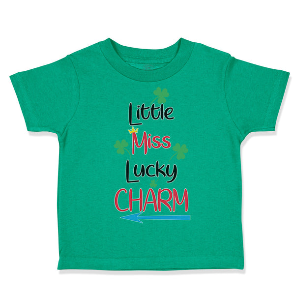 Toddler Clothes Little Miss Lucky Charm St Patrick's Day Toddler Shirt Cotton