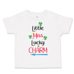 Toddler Clothes Little Miss Lucky Charm St Patrick's Day Toddler Shirt Cotton