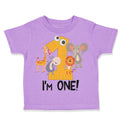 Toddler Clothes I'M 1! Birthday First Birthday 1 Year Old Toddler Shirt Cotton