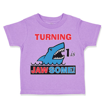 Toddler Clothes Turning 1 1 Jawsome 1 Year Old First Birthday Shark Cotton