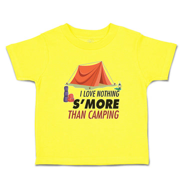 Cute Toddler Clothes I Love Nothing S'More Camping Red Tent Luggage Cotton