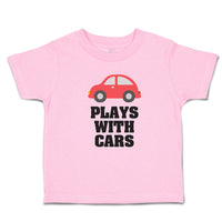 Plays with Cars An Red Cute Little Kid's Toy Car