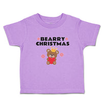 Toddler Clothes Bearry Christmas Teddy Bear Sitting Crown Heart Hand Cotton