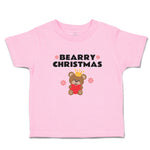 Toddler Clothes Bearry Christmas Teddy Bear Sitting Crown Heart Hand Cotton