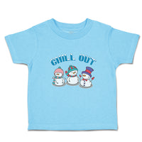 Toddler Clothes Chill out Snow Dolls with Cap and Mufflar Toddler Shirt Cotton