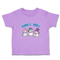 Toddler Clothes Chill out Snow Dolls with Cap and Mufflar Toddler Shirt Cotton