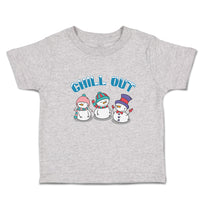 Toddler Clothes Chill out Snow Dolls with Cap and Mufflar Toddler Shirt Cotton