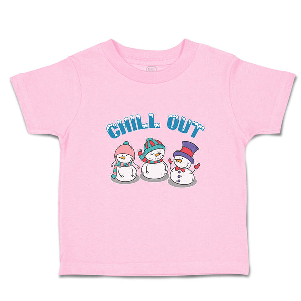 Toddler Clothes Chill out Snow Dolls with Cap and Mufflar Toddler Shirt Cotton