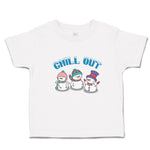 Toddler Clothes Chill out Snow Dolls with Cap and Mufflar Toddler Shirt Cotton