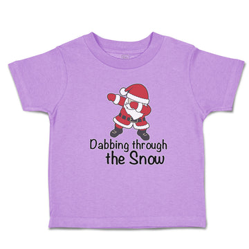 Toddler Clothes Dabbing Through The Snow Santa Claus Position Toddler Shirt