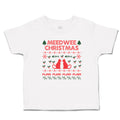 Toddler Clothes Meed Wee Christmas Red Cats Facing Fish Bone Trees Toddler Shirt