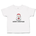 Toddler Clothes Merry Christmas Snow Doll on Cap Toddler Shirt Cotton