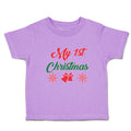 Toddler Clothes My 1St Christmas with Red Jingle Bells Toddler Shirt Cotton