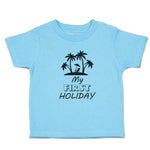 Toddler Clothes My First Holiday with Silhouette Tropical Beach Toddler Shirt