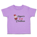 Toddler Clothes Pyper's 1St Christman with Santa Claus Toddler Shirt Cotton