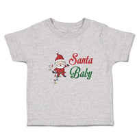 Toddler Clothes Santa Baby with Santa Claus Toddler Shirt Baby Clothes Cotton