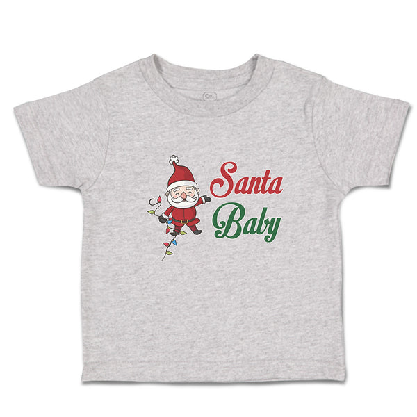 Toddler Clothes Santa Baby with Santa Claus Toddler Shirt Baby Clothes Cotton