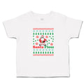 Toddler Clothes Santa Floss Dancing and Pine Trees with Hearts Toddler Shirt