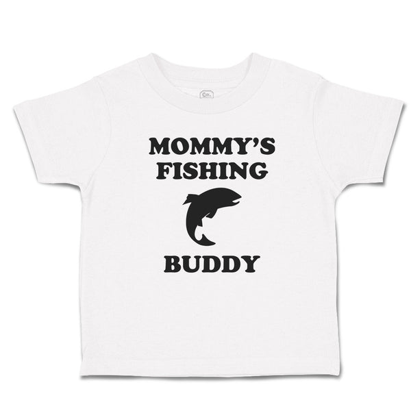 Toddler Girl Clothes Mommy's Fishing Buddy Toddler Shirt Baby Clothes Cotton