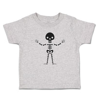Cute Toddler Clothes Silhouette Skeleton Skull Body Toddler Shirt Cotton
