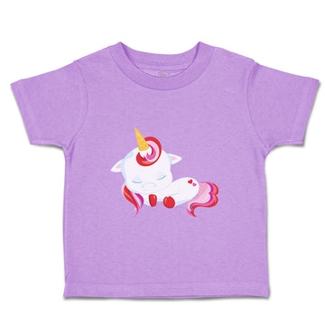 Toddler Girl Clothes Valentine Unicorn Sleeps Holidays Valentins Toddler Shirt