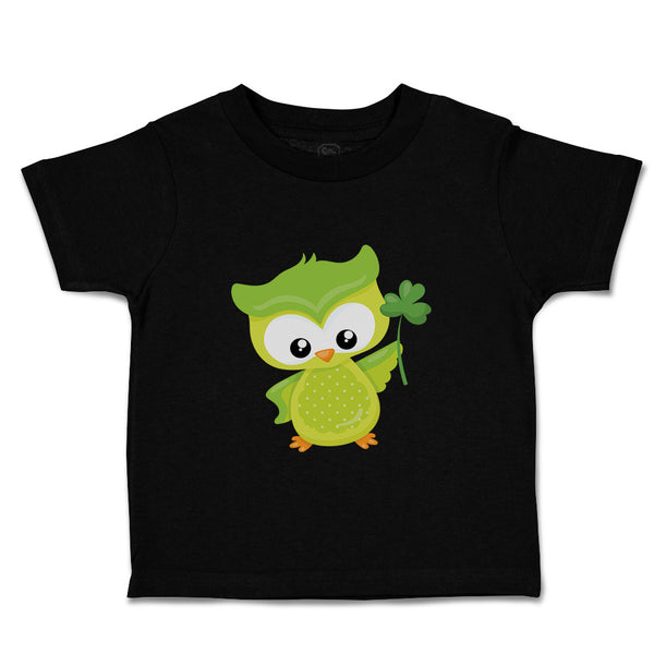 Toddler Clothes Leprechaun Owl Clover St Patrick's Day Toddler Shirt Cotton