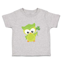 Toddler Clothes Leprechaun Owl Clover St Patrick's Day Toddler Shirt Cotton