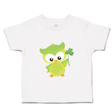 Toddler Clothes Leprechaun Owl Clover St Patrick's Day Toddler Shirt Cotton