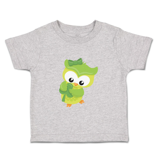 Toddler Clothes Leprechaun Owl Girl St Patrick's Day Toddler Shirt Cotton