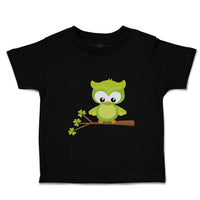 Toddler Clothes Leprechaun Owl Branch St Patrick's Day Toddler Shirt Cotton