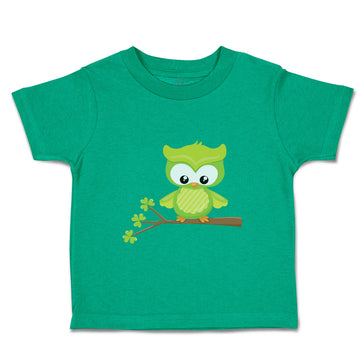 Toddler Clothes Leprechaun Owl Branch St Patrick's Day Toddler Shirt Cotton