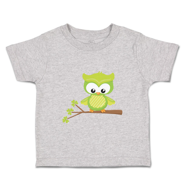 Toddler Clothes Leprechaun Owl Branch St Patrick's Day Toddler Shirt Cotton