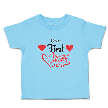 Toddler Clothes Our First Mother's Day with Heart Toddler Shirt Cotton