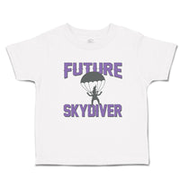 Toddler Clothes Future Skydiver Flying in Hot Air Balloon Toddler Shirt Cotton