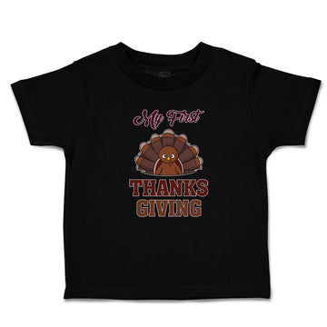 Toddler Clothes My First Thanksgiving Baby Bird Sitting with Open Wings Cotton