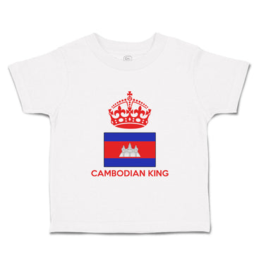 Cute Toddler Clothes Cambodian King Crown Countries Toddler Shirt Cotton