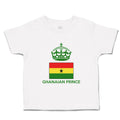 Cute Toddler Clothes Ghanaian Prince Crown Countries Toddler Shirt Cotton