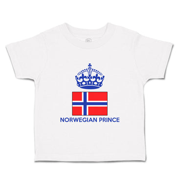 Cute Toddler Clothes Norwegian Prince Crown Countries Toddler Shirt Cotton