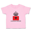 Toddler Girl Clothes Albanian Princess Crown Countries Toddler Shirt Cotton