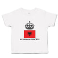 Toddler Girl Clothes Albanian Princess Crown Countries Toddler Shirt Cotton