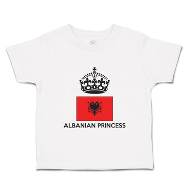 Toddler Girl Clothes Albanian Princess Crown Countries Toddler Shirt Cotton