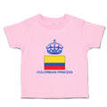 Toddler Girl Clothes Colombian Princess Crown Countries Toddler Shirt Cotton