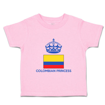 Toddler Girl Clothes Colombian Princess Crown Countries Toddler Shirt Cotton