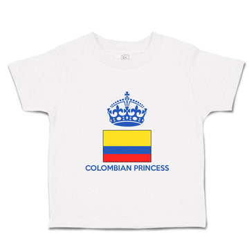 Toddler Girl Clothes Colombian Princess Crown Countries Toddler Shirt Cotton