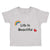 Toddler Clothes Life Is Beautiful with Rainbow and Heart Funny Humor Cotton