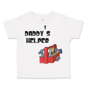 Toddler Clothes Picture Tools' Box Black Daddy's Helper Dad Father's Day Cotton