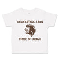 Toddler Clothes Conquering Lion Tribe of Judah Christian Jesus God Toddler Shirt