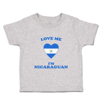 Toddler Clothes Love Me I'M Nicaraguan Countries Toddler Shirt Cotton