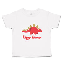 Toddler Clothes Happysaurus Animals Dinosaurs Toddler Shirt Baby Clothes Cotton